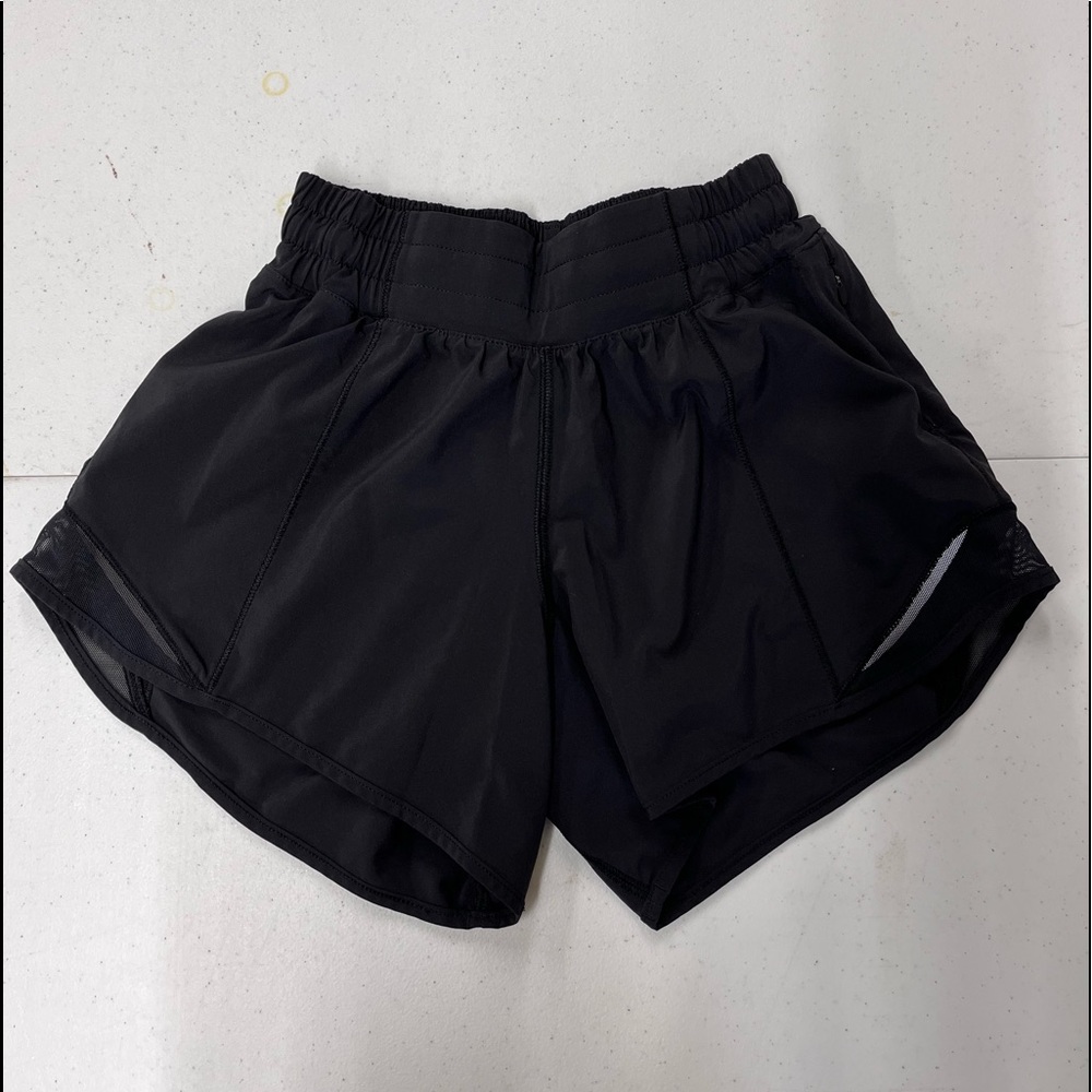 Black Lululemon Hotty Hot Shorts
